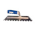 12mm Stainless Steel Notched Trowel — 12mm stainless steel notched trowel with ergonomic handle for even adhesive application