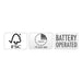 FSC, 6 hour timer and battery operated feature icons