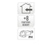 Indoor use, 8 functions with memory and IP44 plug feature icons