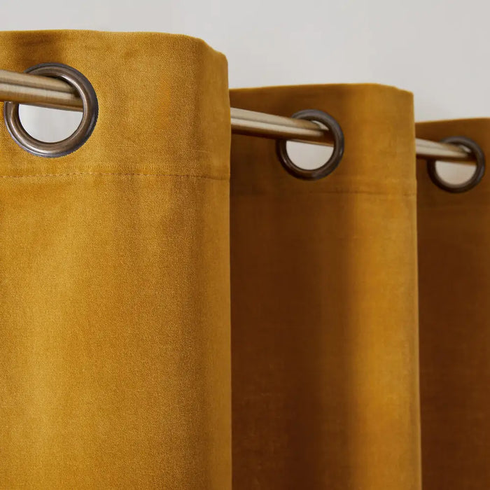 Antique Velvet Interlined Curtains