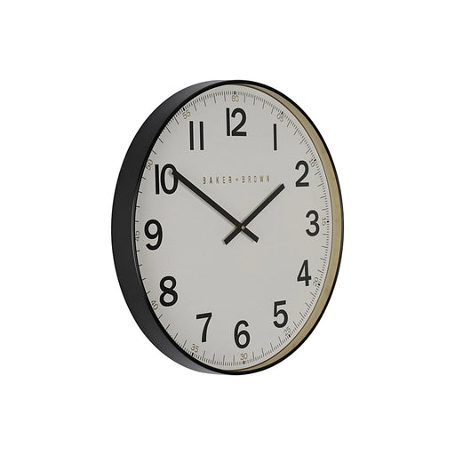 Baker And Brown White Station Clock