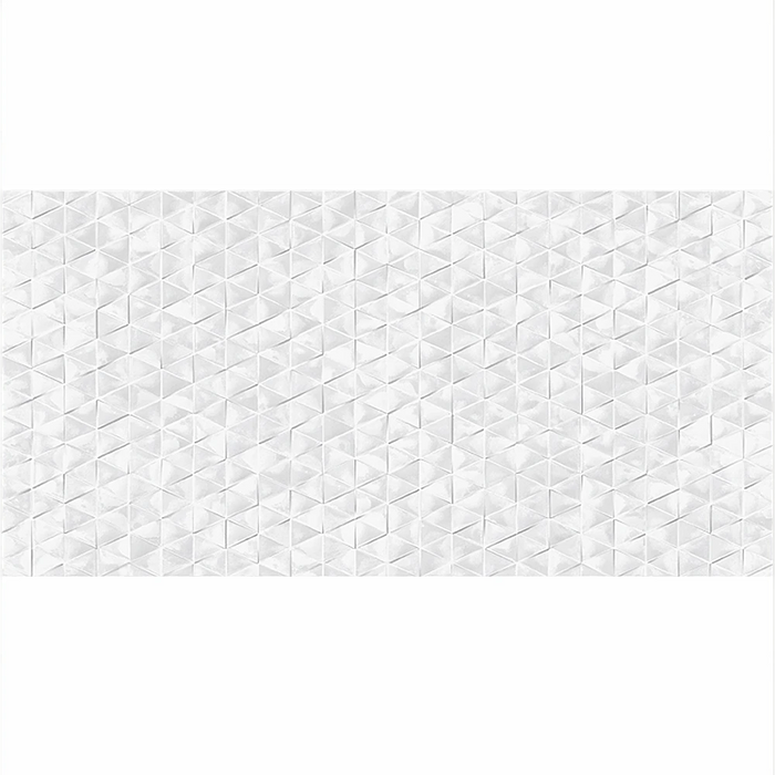 Detail of Barrington Concept White wall tile highlighting its soft matt texture and layered pattern.