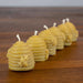 Hanna's Bees beehive beeswax candle set of six presented in a gift box
