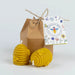 Hanna's Bees beehive shaped beeswax candle set of two in a gift box