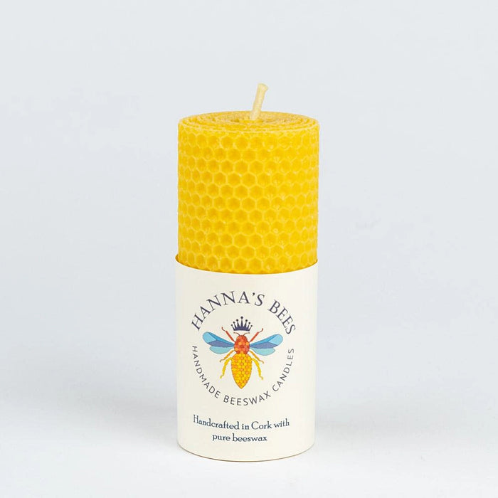 Hanna's Bees Queen Bee gift set with wildflower honey beeswax candle reusable food wraps and flower seeds in a gift box