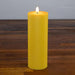 Hanna's Bees tall hand rolled beeswax pillar candle pair in a gift box