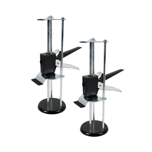 BIHUI 2-piece tile support with 25cm height adjustment, quick-release lever, and 80kg load capacity — designed for installing large tiles on walls.