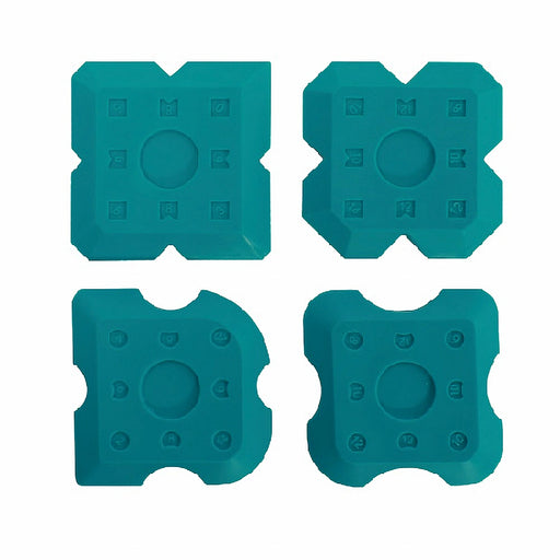 Close-up of Bihui 4 Piece Silicone Application Set showing various silicone finishing profiles for shaping sealant.
