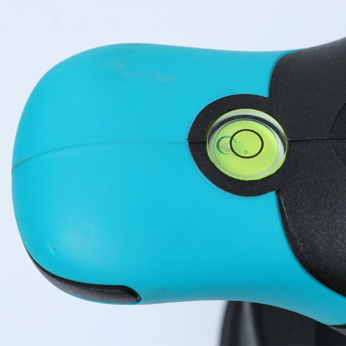 Detail view of the Bihui CVT Vibration Tile Beater showing TPR comfort grip, suction cup base, and integrated level bubble.