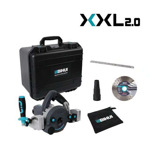 Bihui electric tile cutter for large format tiles compatible with rail cutting system for tiles up to 3.2m