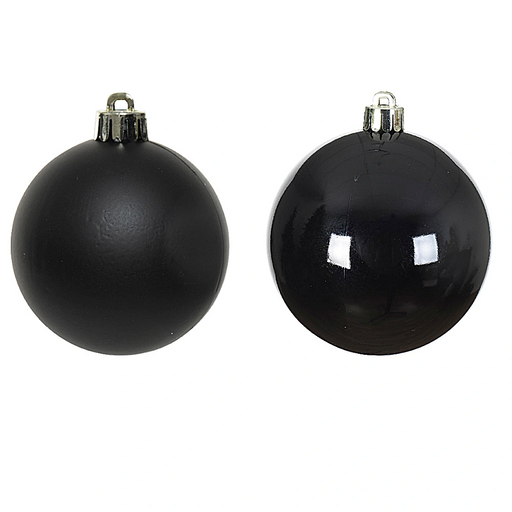 Black 8cm Baubles