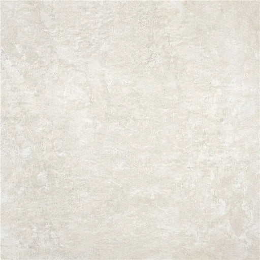 Detailed close-up of Bowland White Matt Anti-Slip tile showing its smooth, non-slip surface texture.