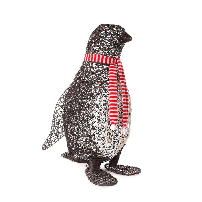 Brown & White Penguin with 120 LED's