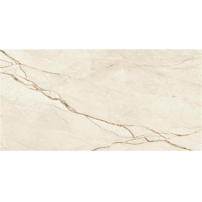 Close-up of Canela Roma Porcelain tile showing fine surface texture, satin sheen, and subtle colour variations.