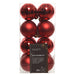 Christmas Red 4cm Baubles pack of 16