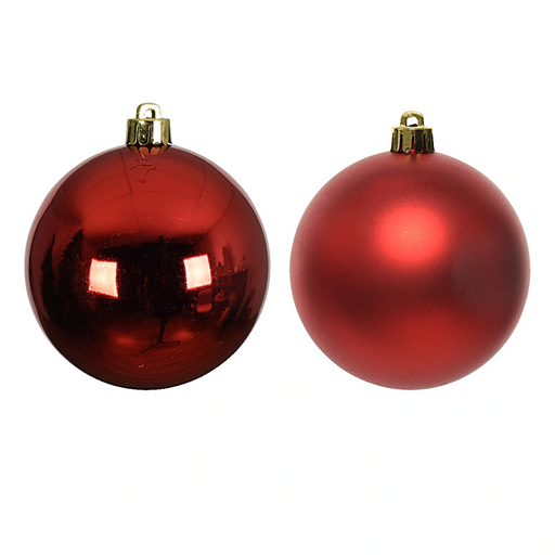 Christmas Red 8cm Baubles