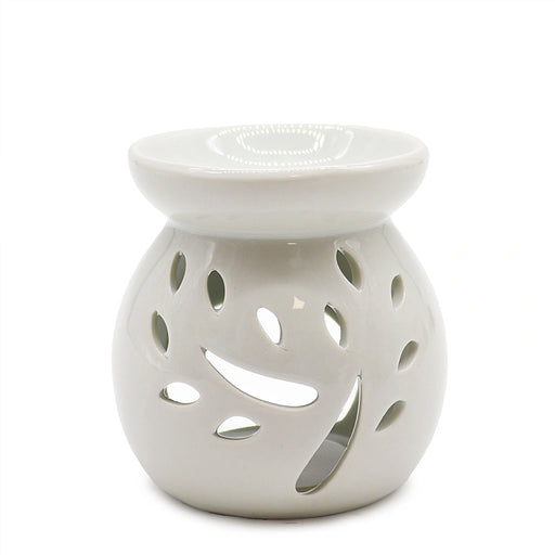 Classic White Tree Cut-Out Oil Burner