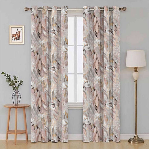 Cottonopolis Quartz eyelet curtains in soft grey cotton with a crisp, tailored lining