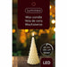 Cream Wax Tree LED Candle Large