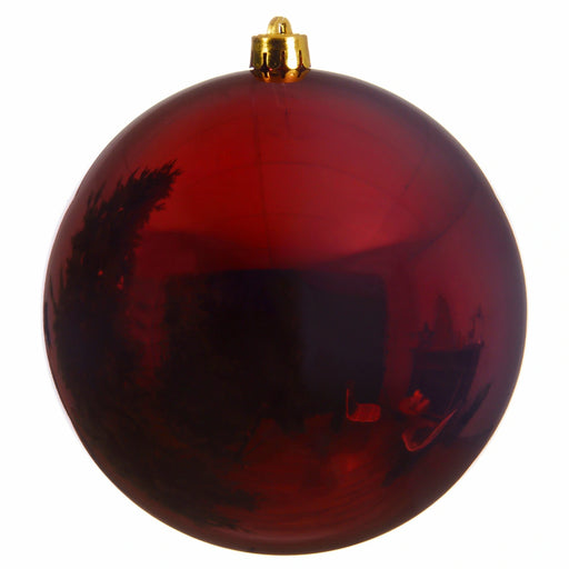 Dark Red Burgundy 14cm Christmas Bauble