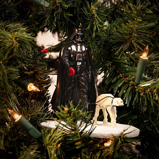 Darth Vader Walking an At At Hanging Christmas Tree Decoration