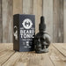 Dr K Bay Spice Beard Tonic 30ml natural beard oil in black glass skull bottle handmade in Cork Ireland with bay rum style scent