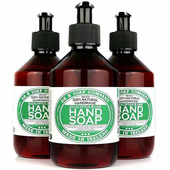 Dr K Eucalyptus & Lime Hand Soap 300 ml pump bottle by Dr K Soap Company handmade in Cork Ireland