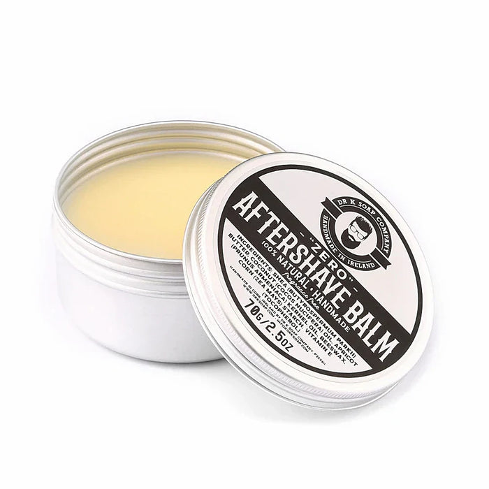 Dr K Zero Aftershave Balm 70g tin fragrance free natural post shave balm handmade in Cork Ireland