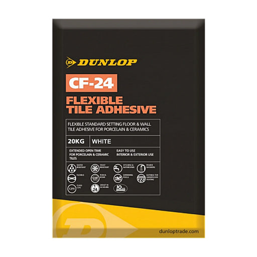 Dunlop CF-24 Flexible Standard Set White Tile Adhesive