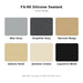 Dunlop FX-90 Silicone Sealant colour range – Mist Grey, Graphite Grey, Harvest Beige, Sahara Sand, Jasmine Cream, Liquorice Black