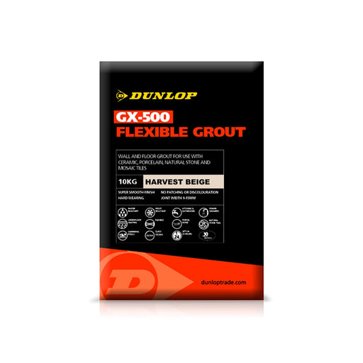 Dunlop Harvest Beige GX-500 Flexible Wall and Floor Tile Grout