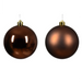 Espresso Brown 10cm Christmas Baubles