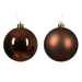 Espresso Brown 8cm Christmas Baubles