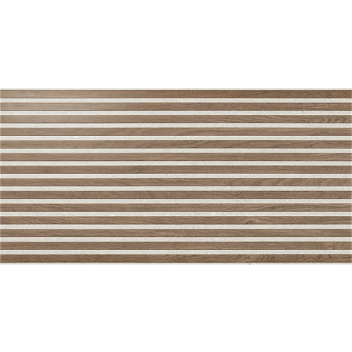 Close-up of Eternal White tile highlighting its textured panelling effect surface and fine detail variation.