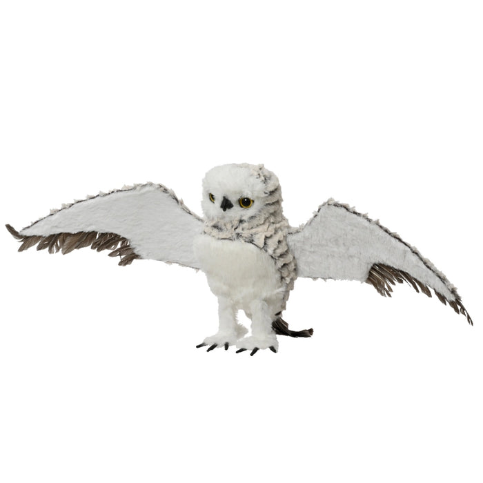 Flying Owl with Faux Fur Feathers Large