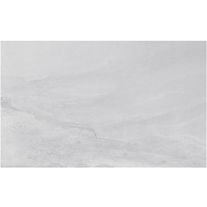 Close-up of Fred Perla wall tile with a smooth, light perla-toned surface.