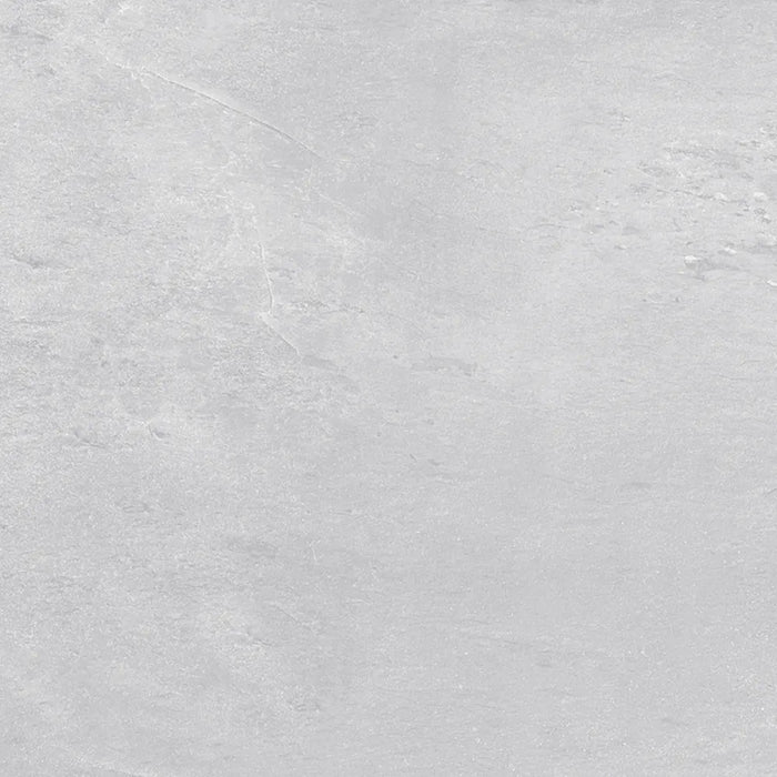 Detailed view of Fred Perla tile showing its soft pearl tone and high-shine gloss surface.