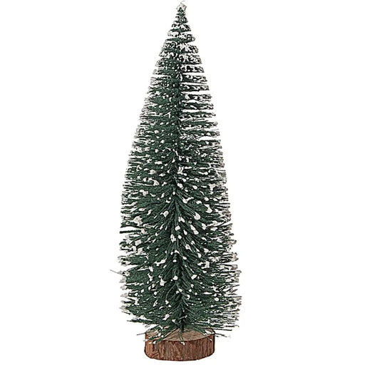 Dark green frosted christmas tree