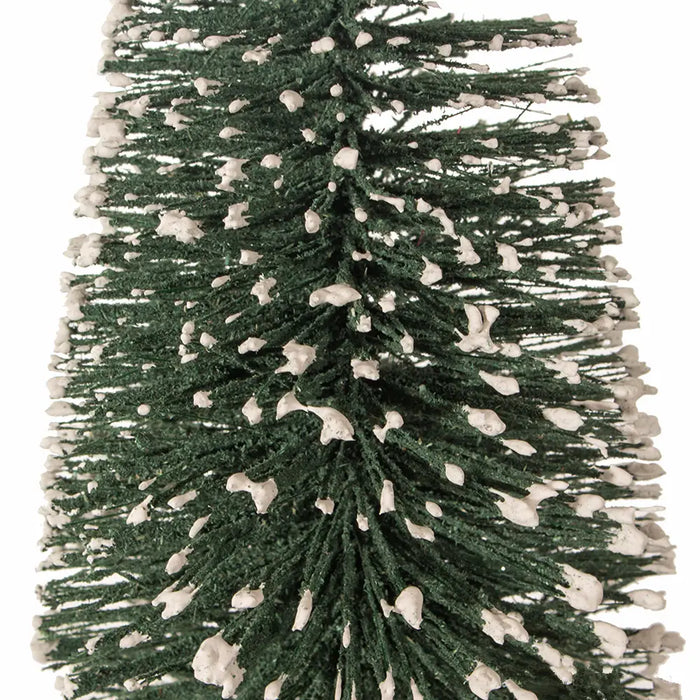 Dark green frosted christmas tree