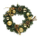 Golden Bauble & Glitter Pinecone Wreath