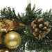 Golden Bauble & Glitter Pinecone Wreath