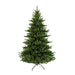 Close-up of realistic green branches and detailed needles of the Greenland Christmas tree.