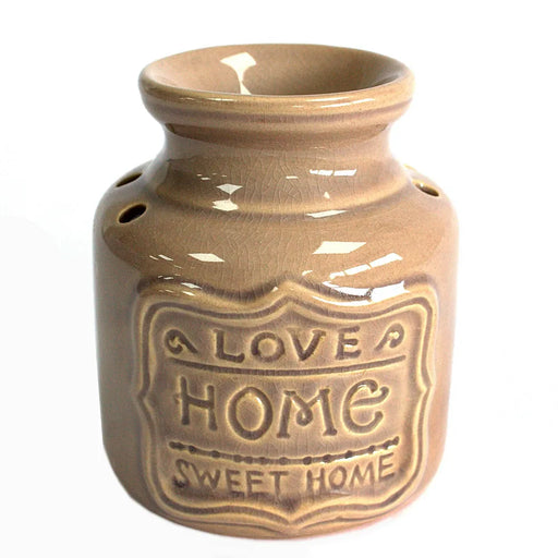 Grey "Love Home Sweet Home" Oil Burner