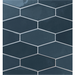 Close-up of the Harlequin Navy tile, showing its glossy deep blue glaze and smooth finish.