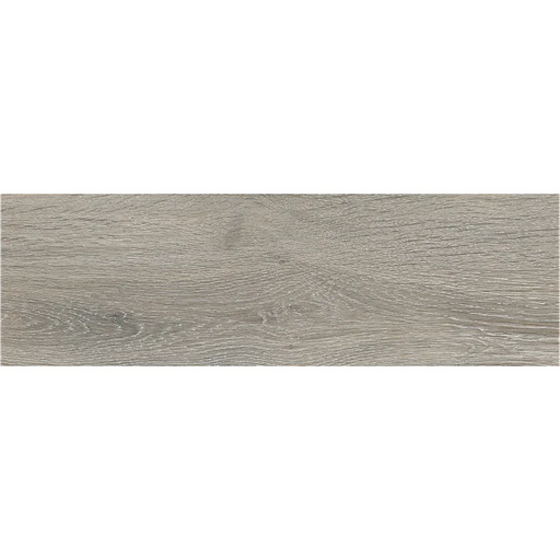 Detailed view of Dark Grey porcelain tile showing realistic timber grain texture.