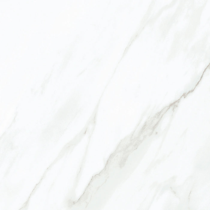 Detailed view of Homeful Essentials Gloss Blanco tile showing its smooth, high-shine white surface.