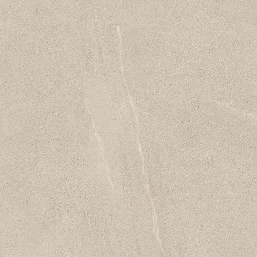 Close-up of Homeful Essentials Ivory Matt tile showing its fine texture and warm ivory colouring.