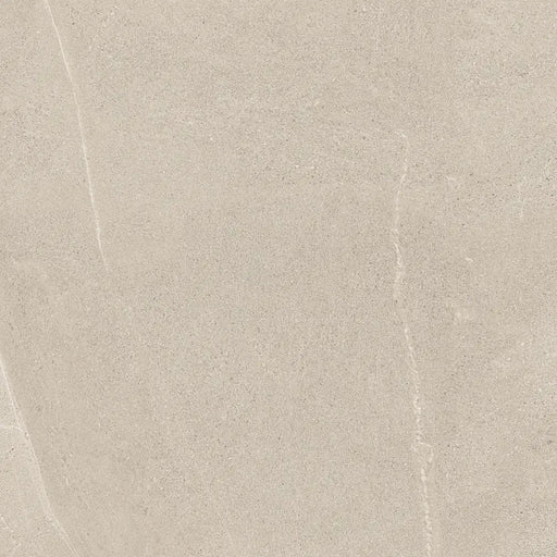 Close-up of Homeful Essentials Ivory Matt tile showing its fine texture and warm ivory colouring.