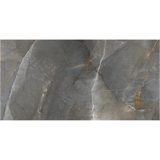 Close-up of Marble Green tile showing polished finish, natural stone veining, and detailed texture.