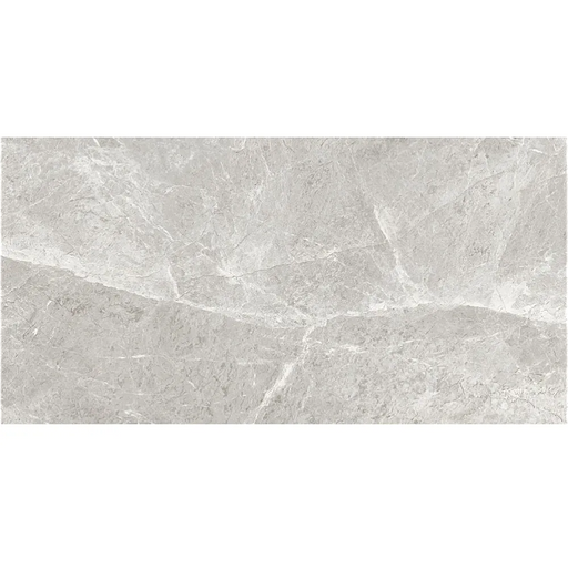 Detailed close-up showing the smooth polished surface and delicate stone-like veining of the Homeful Essentials Pearl tile.